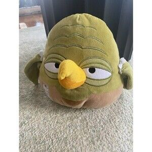 Angry Birds Star Wars Yoda Jedi Master Stuffed Plush Pillow Green Large 12" Gift